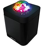 Sharper Image SBT613 Bluetooth Speaker With Lights, Wireless Party Speaker With LED Light Show (Black)