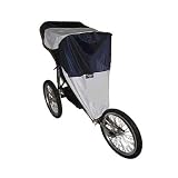 Twin Jogger UPF 50 Sunshade- White/ Navy