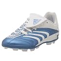 adidas Kids' Predito II TRX Hard Ground Soccer Shoe,Master Blue/White,4.5 M Big Kid
