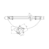 2005-2011 NISSAN XTERRA LH FRONT (DRIVER SIDE) POWER WINDOW REGULATOR ASSEMBLY by TYC