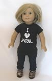 I Love Jacob Set for Dolls Like 18 Like American Girls