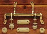 Toilet Seat Hinge Set - Polished Brass