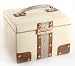 Cream and Metallic Large Oblong Jewellery Box