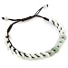 Dark Brown Adjustable Bracelet With Traditional Chinese Linked Jade Stone