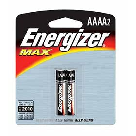Energizer-Eveready 03077 - AAAA Cell 1.5 volt Gold Alkaline Battery 2 Pack (E96BP-2) by 