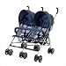 Dream On Me Double Twin Stroller, Navy