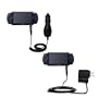 Essential Kit for the Sony PSP-1001 Playstation Portable includes a Car and Wall Charger - uses Gomadic TipExchange Technology