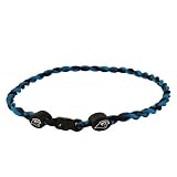 Carolina Panthers Titanium (Double Braid) Core Sport Necklace