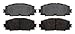 Raybestos PGD1184C Professional Grade Ceramic Disc Brake Pad Set
