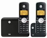 Motorola DECT 6.0 Cordless Phone with 2 Handsets (L302)