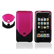 2Tone (Pink + Black) Rubberized HARD CASE FOR APPLE IPOD TOUCH ITOUCH 2nd 3rd GEN 2G/3G 8GB, 16GB, 32GB, 64GB