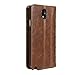 Galaxy Note 3 case, GMYLE Book Wallet Case Vintage for Samsung Galaxy Note 3 III N9000 - Brown Crazy Horse Pattern PU Leather Wallet Stand Cover