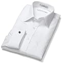 Geoffrey Beene Men's French Cuffed Long Sleeve Wrinkle Free Full Cut Broadcloth Solid Shirt