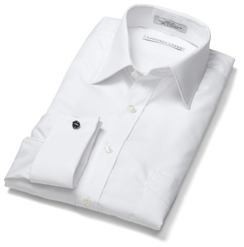 Geoffrey Beene Men's French Cuffed Long Sleeve Wrinkle Free Full Cut Broadcloth Solid Shirt