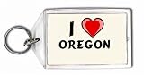 I Love Oregon Keychain