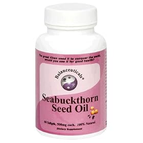 Balanceuticals Seabuckthorn Seed Oil, 500 mg Dietary Supplement Softgels, 60-Count Bottle