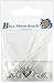 Pins Bottom Head-Silver 8Pk