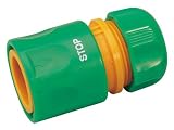 Draper Gardening 55196 1/2" Hose Connector with Water Stop Feature