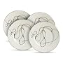 Mikasa Love Story Set Of Four Heart Accent Plates