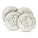 Mikasa Love Story Set Of Four Heart Accent Plates