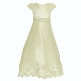 Girls Formal Special Occasion Dress with Pearl Beads