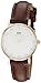 Daniel Wellington Women's 0900DW St. Mawes Stainless Steel Watch with Brown Strap