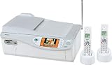 SHARP 見楽るプリント カラー液晶ファクシミリ複合機 1台6役 ADF搭載 子機2台タイプ シルバー UX-MF40CW