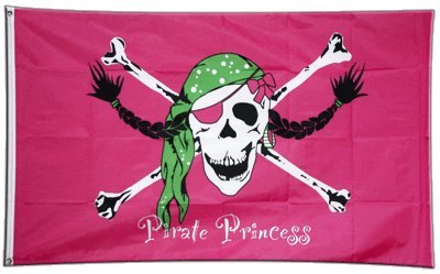 Produkt-Bild: Flagge Pirat Pirate Princess Prinzessin - 90 x 150 cm