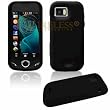 Black Silicon Skin Cover for Samsung Mythic A897 AT&T Protector Case