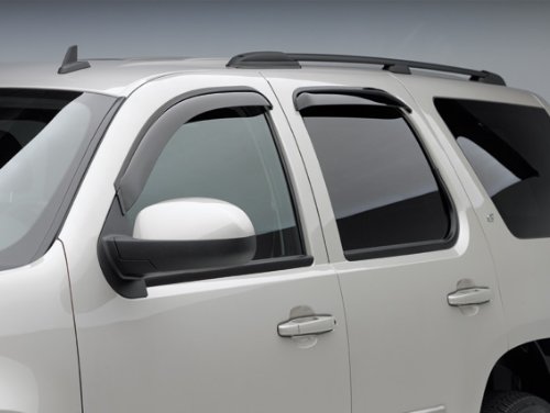 Side Window Wind Rain Deflector Isuzu D-Max Double Cab - 2010-2014 - Light Smoke - Four (4) Piece Set