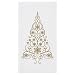 Hoffmaster 856452 812-FD403 Linen-Like Guest Towel, 1/6 Fold, 17" Length x 12" Width, Gold Tree (4 Packs of 125)