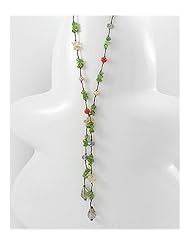 Cotton Waxed Thread Peridot Necklace