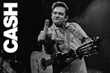 Johnny Cash (Middle Finger 2) Music Poster Print - 24" X 36"
