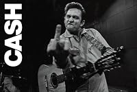 Johnny Cash (Middle Finger 2) Music Poster Print - 24