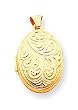 14k Domed Oval Locket