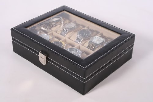 Beautify - Faux Leather 10x Watch/Jewellery Display 