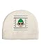 TOOLOUD Cool Elf Christmas Sweater Child Fleece Beanie Cap Hat White