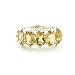 Sterling Silver Ladies 5 Stone Citrine Ring Size P Finger Sizes L To Z Available