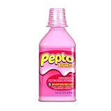 Pepto-Bismol Upset Stomach Reliever/Antidiarrheal Liquid, Regular Strength, 16-Ounce Bottles (Pack of 3)