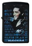 Zippo Lighter-Elvis Black Matte-Signature Product