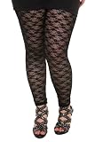 Torrid Plus Size ** SALE - 2 for $29 ** Black Floral Lace Leggings