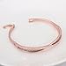 LEKANI Women Fashion Jewelry Alloy Crystals 18K Rose Gold Plated Bangle Bracelets