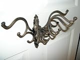 Victorian Style Folding Coat Rack 5 Prong Swivel Hook