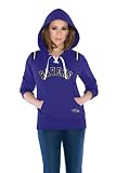 Baltimore Ravens Women's Laced Up Fleece Hooded Sweatshirt - by Alyssa Milano