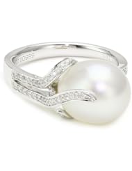 TARA Pearls "Oscar Collection" White South Sea 10x11mm Pearl Ring, Size 7