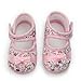Cute Baby Girl Newborn Toddler Infant Prewalker Cotton Bowknot Crib Shoes (0-9 Month Pink)