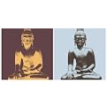 Buddha Canvas Framed Art Collection - 24x24"