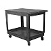 Wesco 270493 Plastic Standard Service Cart, 2 Shelves, 500lbs Load Capacity, 32-1/2" Height, 34" Length x 25-1/2" Width