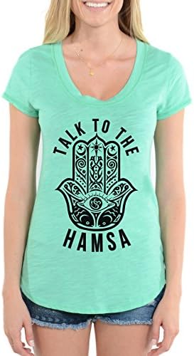 Talk To The Hamsa - Slub Crew Neck Tee