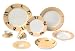 FrancisFrancis! Dances 9-Piece Porcelain Dinnerware Place Setting, Peach